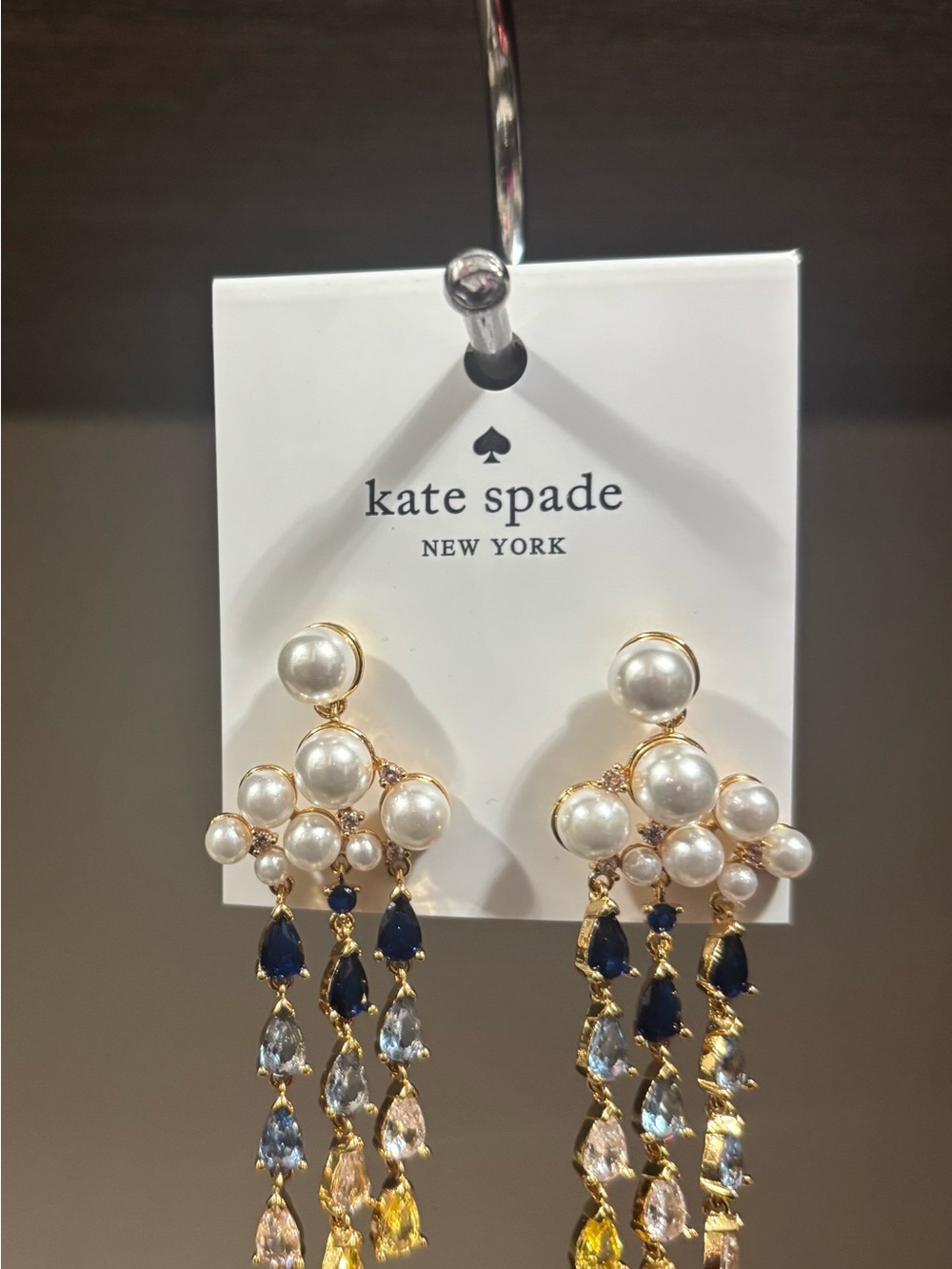 NWOT - Kate Spade New York Rain or Shine Statement Earrings - Picture 2 of 2